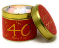 Happy Birthday 40 - Scented Tin Candle (ISBN: 5060142842796)