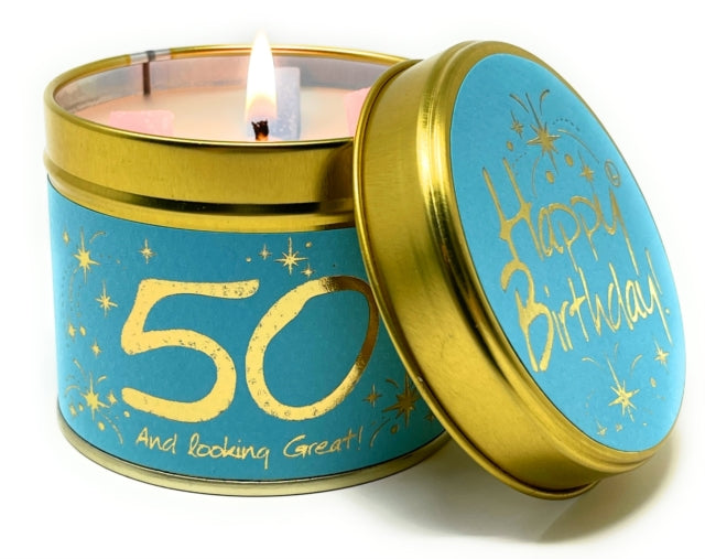 Happy Birthday 50 - Scented Tin Candle (ISBN: 5060142842802)