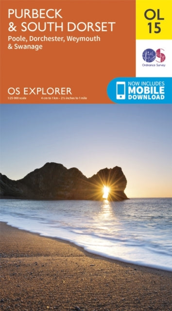 Purbeck & South Dorset, Poole, Dorchester, Weymouth & Swanage : OL 15 (ISBN: 9780319242544)