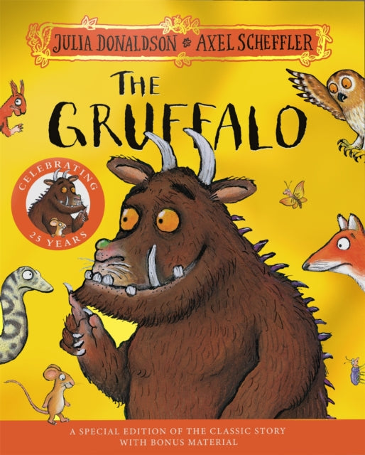 The Gruffalo 25th Anniversary Edition : with a shiny gold foil cover and fun Gruffalo activities to make and do! (ISBN: 9781035028399)